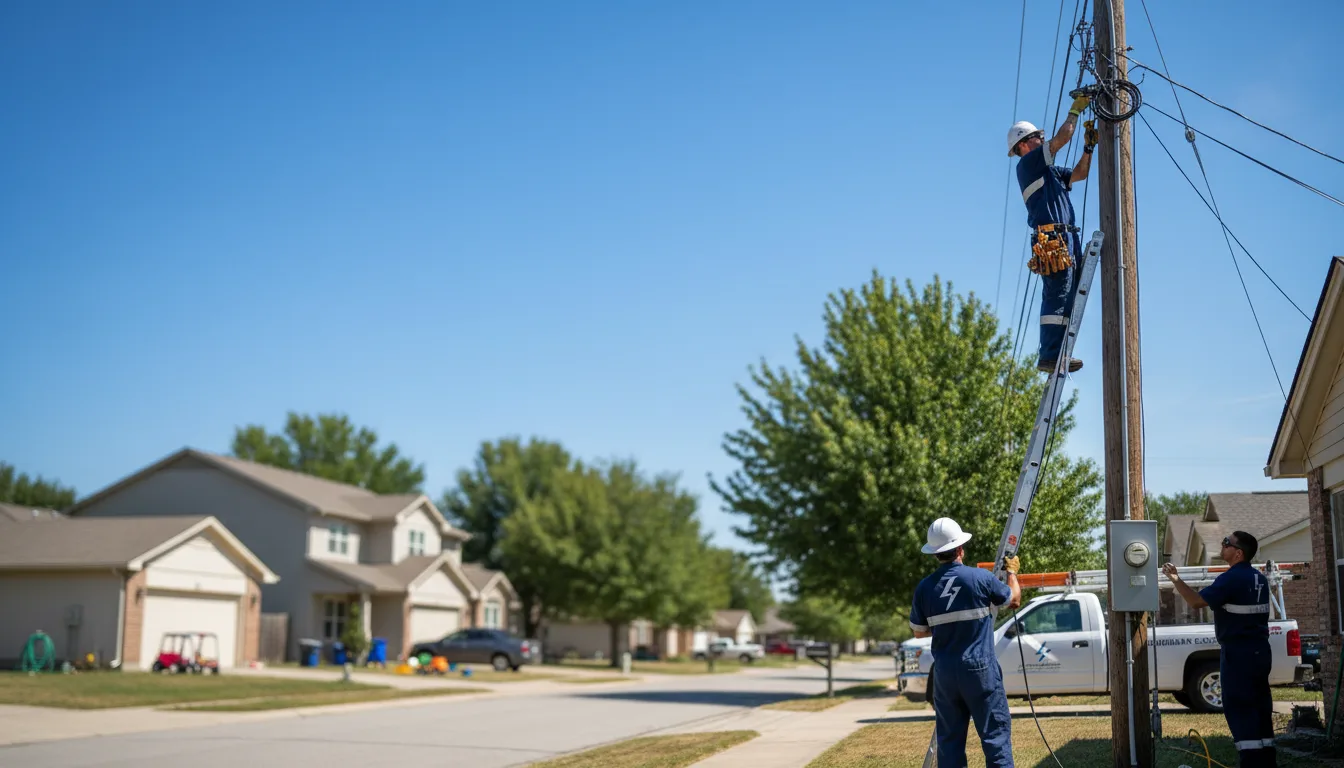 Residential electrician providing installation services in Brookside, AL